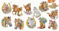 Stickersæt I 12 heste